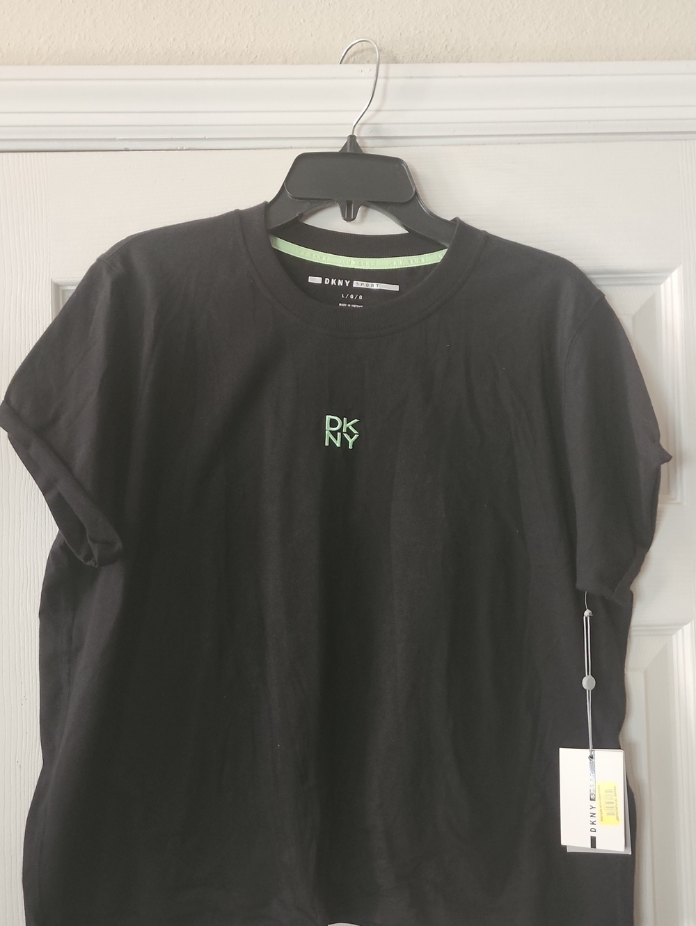 DKNY New black Cotton Tee Top